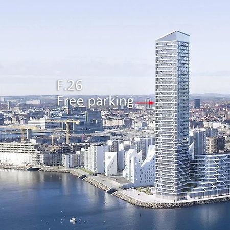 26-Etage Lejlighed Med Utrolig Havudsigt Århus Екстериор снимка